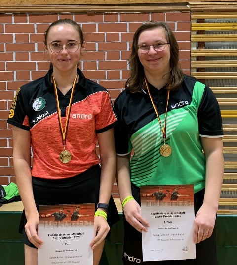 Erfolgreiches U18-Duo: Sarah Rätzel/ Selina Gebhardt (r.)